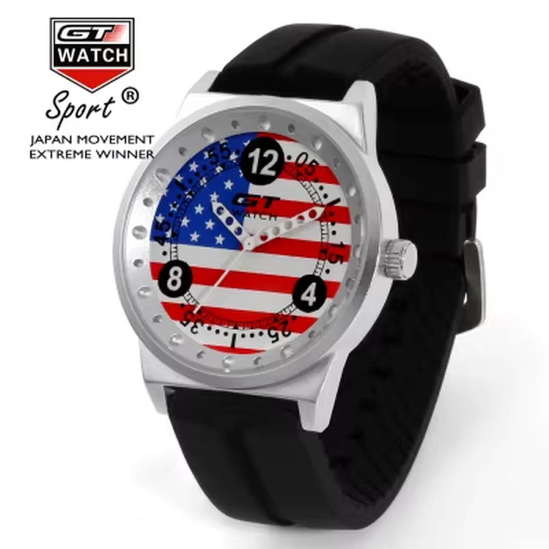 GT Watch Men Italy Flag F1 Sport Watch Mens Watches Top Brand Luxury Men'S Watch Clock Reloj Hombre Erkek Kol Saati Relogio