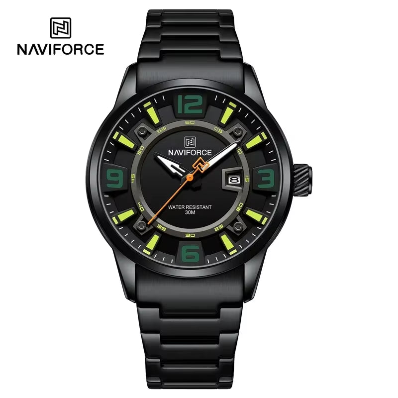 Brand Fashion Men Watch Waterproof Luxury Luminous Male Calendar Quartz Wristwatch Relogio Masculino 2024 New Arrival