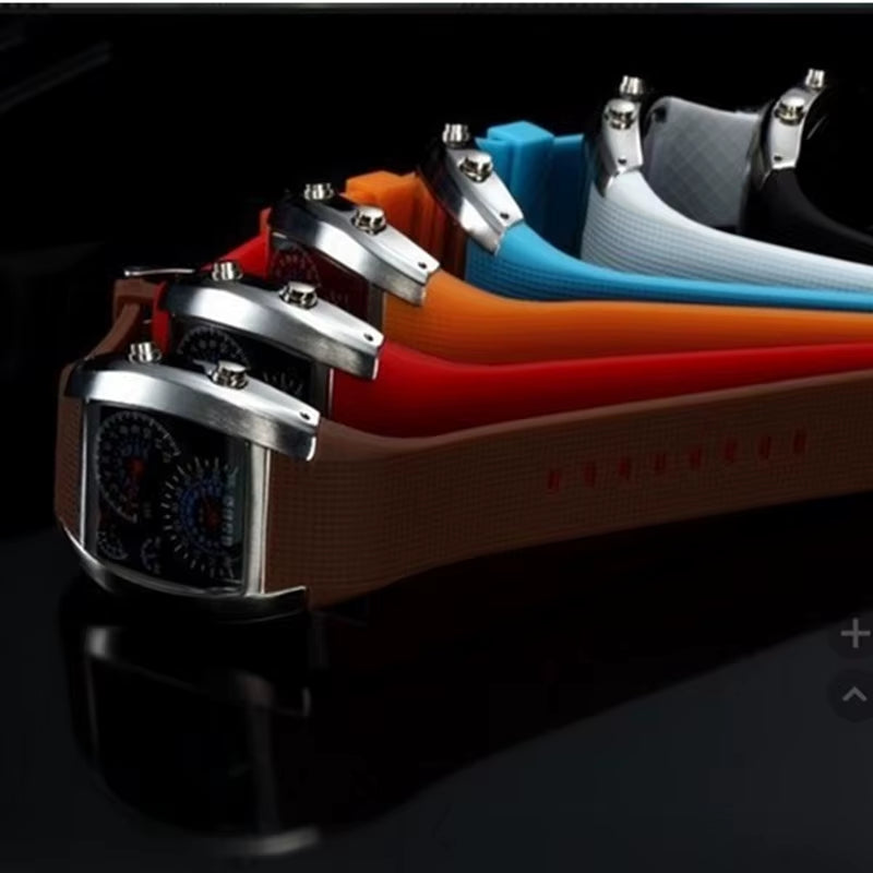 Fashion Men'S Watch Unique LED Digital Watch Men Watch Electronic Sport Watches Rubber Band Clock Montre Homme Erkek Kol Saati