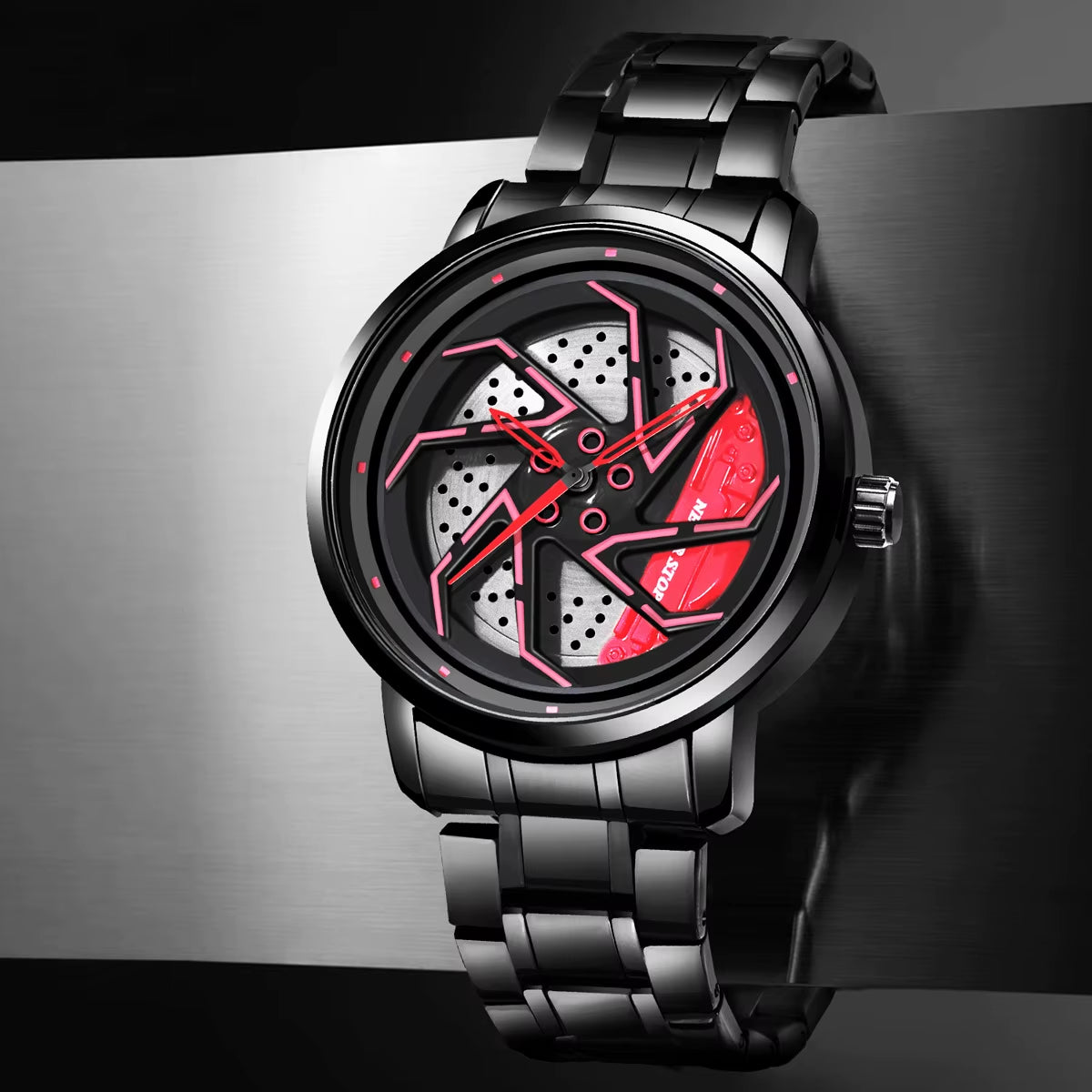 2025 New Sport Car Wheel Rim Hub Men Watches Custom Design Top Brand Luxury Rim Hub Watch Stainless Waterproof Relogio Masculino