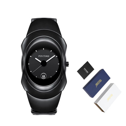 Men Fashion Watch Unique Time Bomb Dress Vintage Analog Quartz Wristwatch Luminous Hand Waterproof Auto Date Clock Relogio Gifts