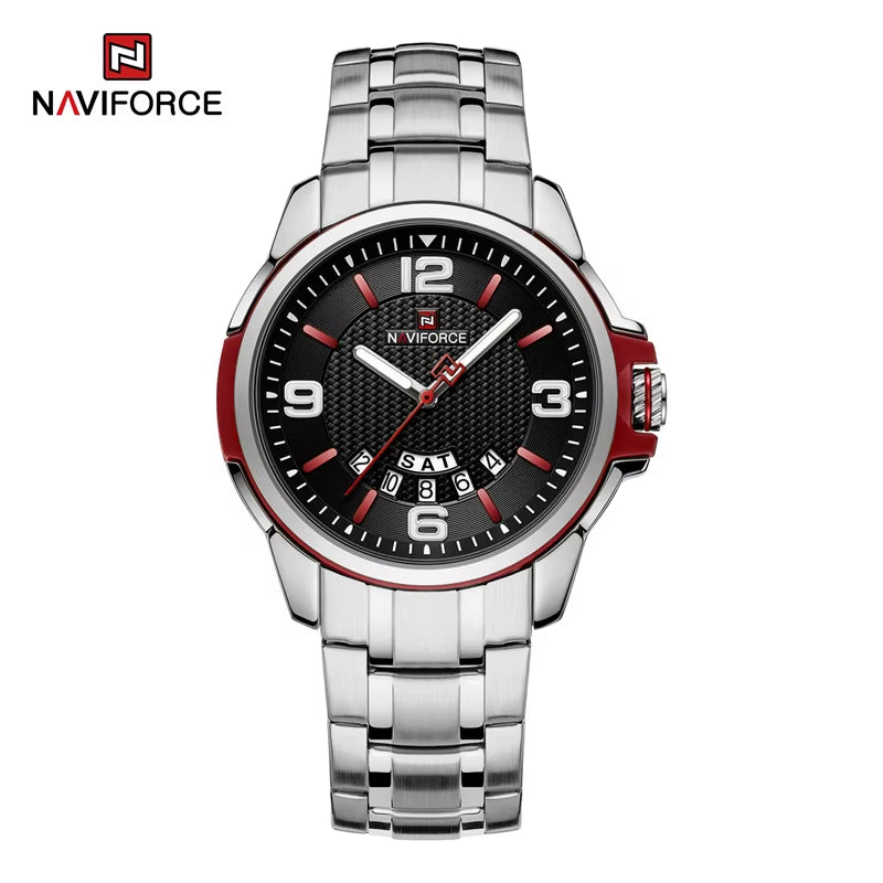Brand Casual Men'S Quartz Watch Stainless Steel Belt Business Wristwatches Waterproof Luminous Clock Relogio