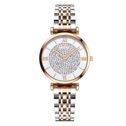 Luxury Women Watches Simple Elegant Ladies Watch Zegarek Damski Stainless Steel Metal Women'S Wrsiwtwatch Relogio Feminino Saati