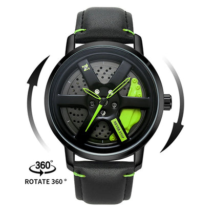 2025 3D Super Car Wheel Men Watches Quartz Waterproof Sport Rim Hub Wheel Wristwatch Car Quartz Men'S Watches Relogio Masculino