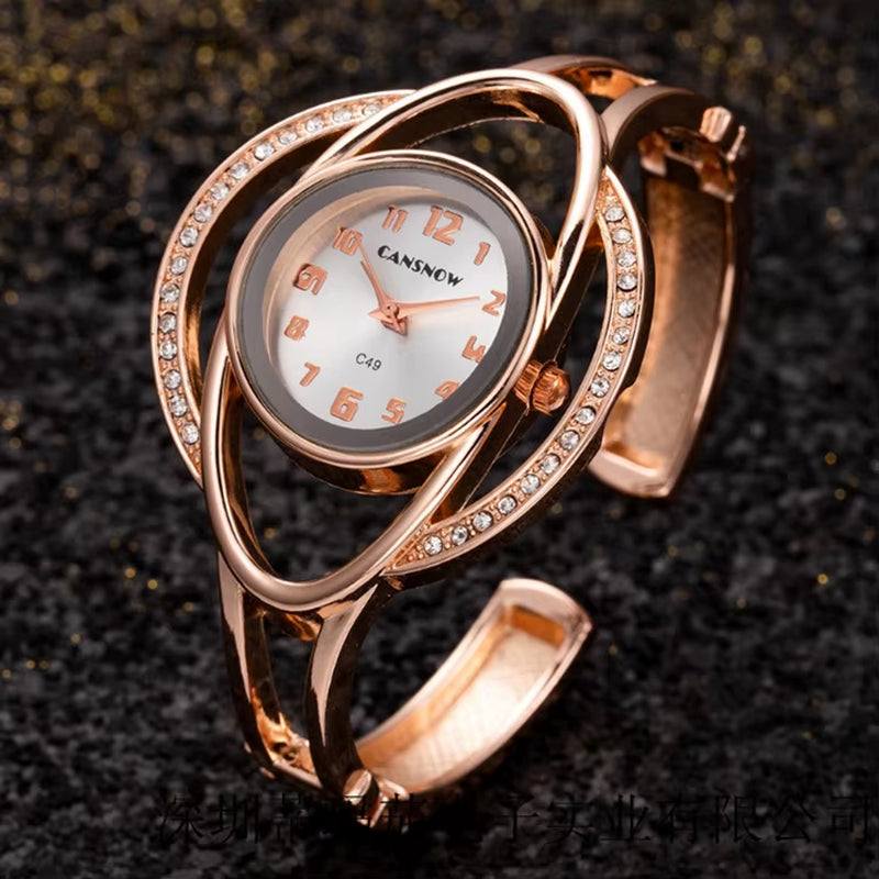 Femme Luxury Steel Women Bracelet Watch Montre Band Quartz Wristwatch Female Clock Relogio Feminino Hand Bangle Saati Gift Lady