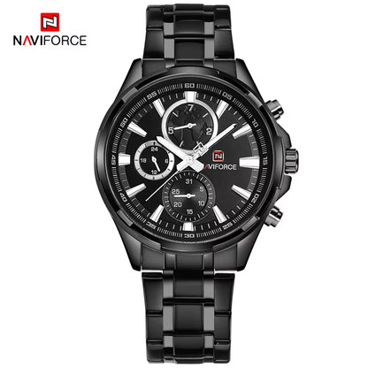 Classic Casual Business Male Watches Stainless Steel Waterproof Wristwatch Quartz Date Display Clock Relogio Masculino