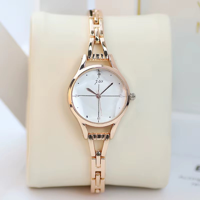 Luxury Bracelet Watch for Women Elegant Rose Gold Ladies Wrist Watches Rhinestone Simple Fashion Female Quartz Relogio Feminino