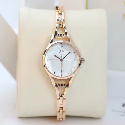 Luxury Bracelet Watch for Women Elegant Rose Gold Ladies Wrist Watches Rhinestone Simple Fashion Female Quartz Relogio Feminino