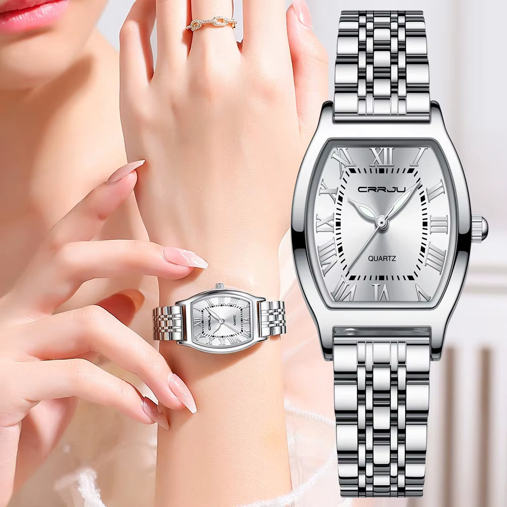 Women Watches Creative Steel Dress Bracelet Wristwatches Ladies Square Waterproof Female Relogio Feminin