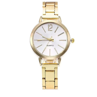 Luxury Women Watches Fashion Analog Quartz Wristwatch Alloy Strap Digital Watch Bracelet Casual Watch for Ladies Reloj Mujer