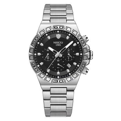 Top Brand NIBOSI Men'S Watches Luxury Sports Watch Waterproof Luminous Chronograph Watches for Men Auto Clock Relogio Masculino