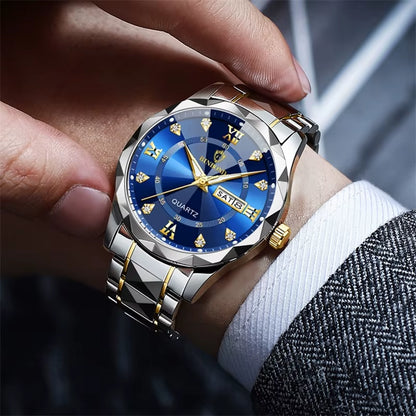 Fashion Business Watch Men Warterproof Sports Mens Watch Top Brand Luxury Clock Male Quartz Wristwatch Relogio Masculino 2024