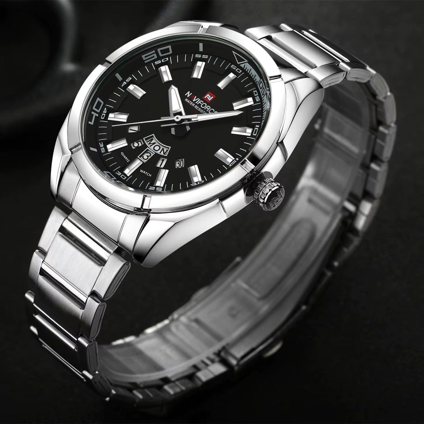 Brand Men Watches Business Quartz Watch Men'S Stainless Steel Band 30M Waterproof Date Wristwatches Relogio Masculino