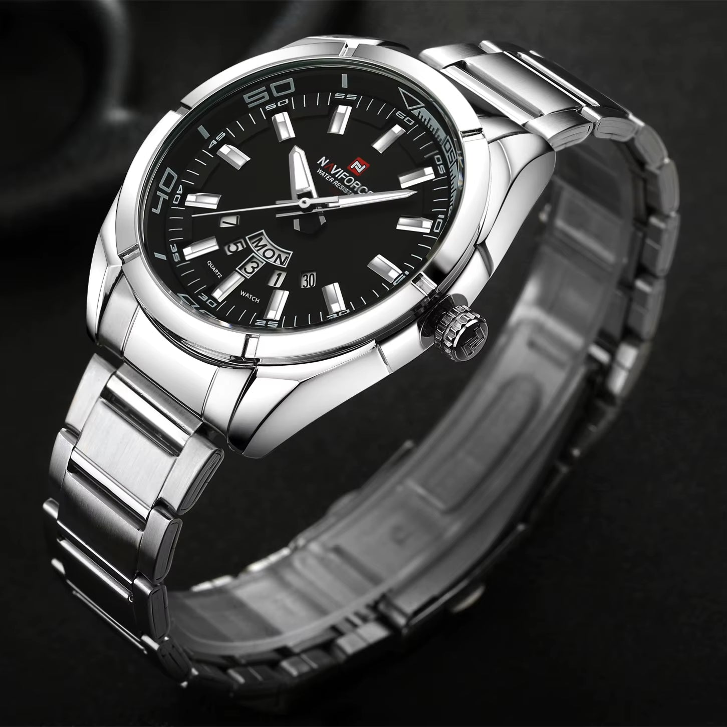 Brand Men Watches Business Quartz Watch Men'S Stainless Steel Band 30M Waterproof Date Wristwatches Relogio Masculino