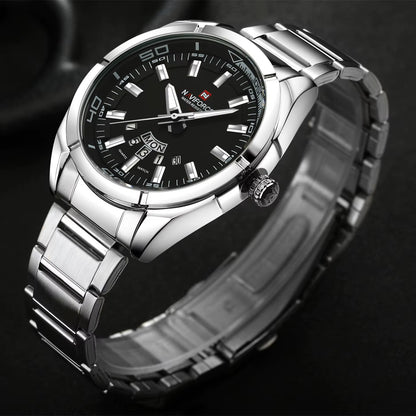 Brand Men Watches Business Quartz Watch Men'S Stainless Steel Band 30M Waterproof Date Wristwatches Relogio Masculino