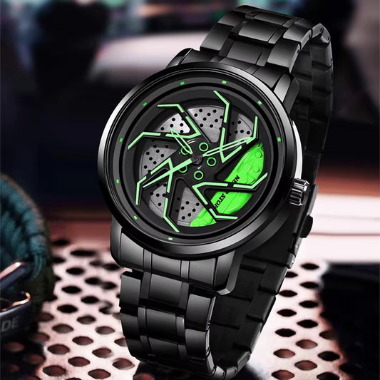 2025 New Sport Car Wheel Rim Hub Men Watches Custom Design Top Brand Luxury Rim Hub Watch Stainless Waterproof Relogio Masculino