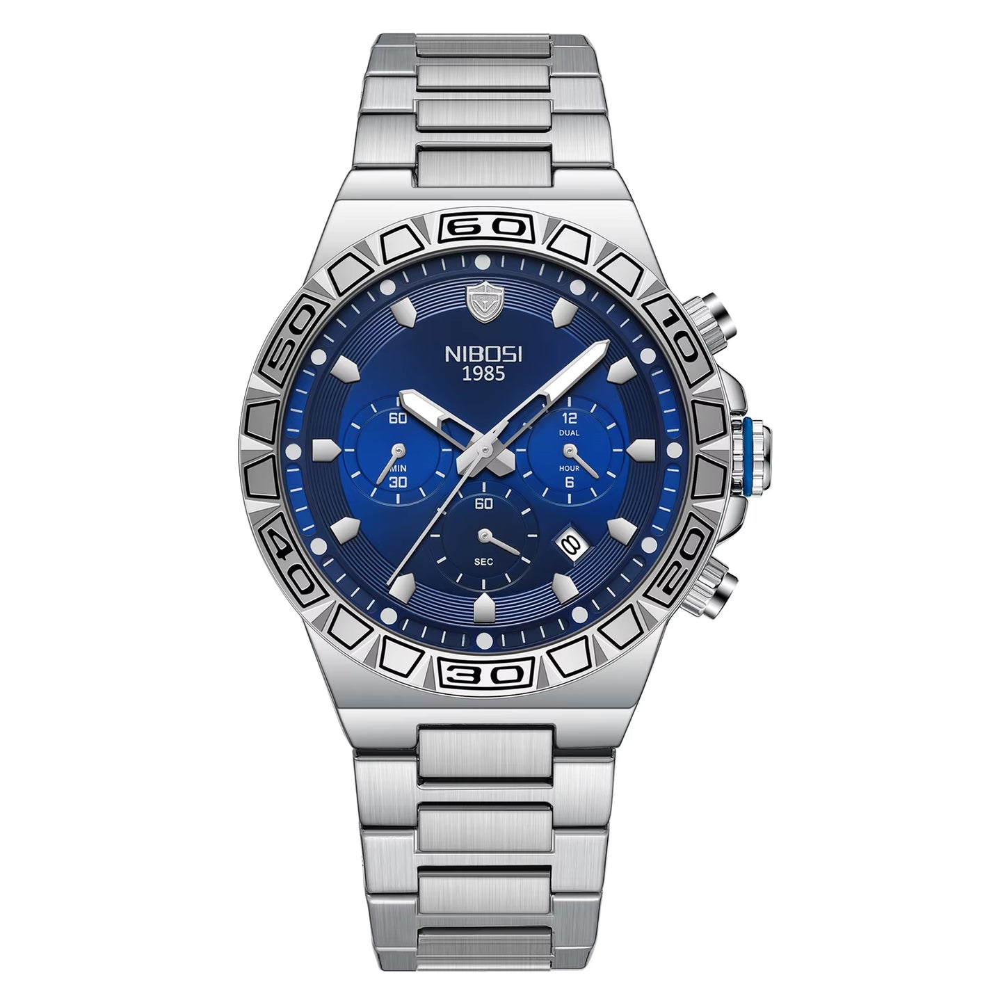 Top Brand NIBOSI Men'S Watches Luxury Sports Watch Waterproof Luminous Chronograph Watches for Men Auto Clock Relogio Masculino