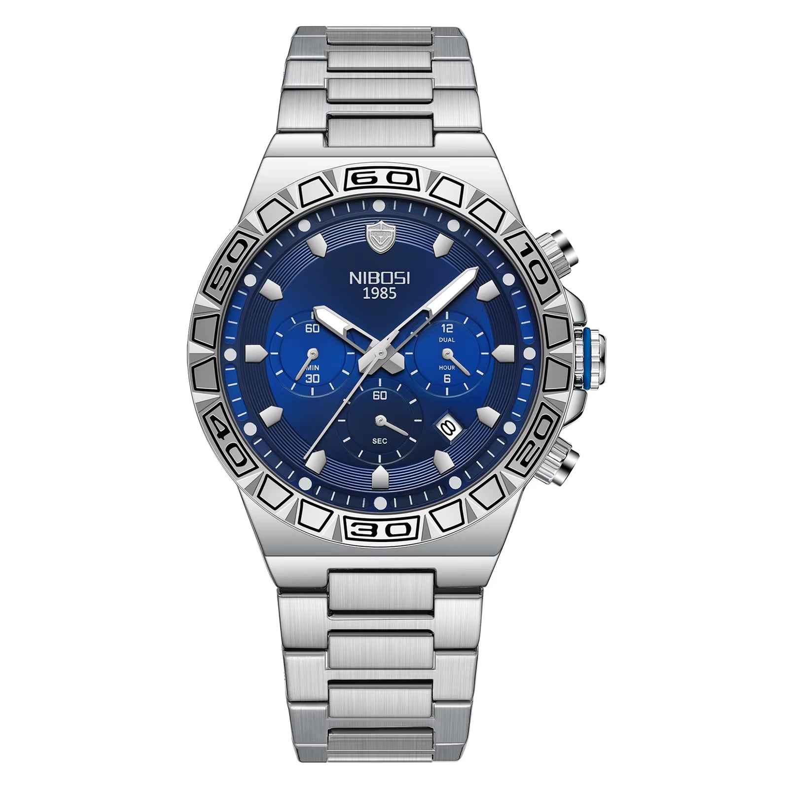 Top Brand NIBOSI Men'S Watches Luxury Sports Watch Waterproof Luminous Chronograph Watches for Men Auto Clock Relogio Masculino