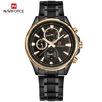 Classic Casual Business Male Watches Stainless Steel Waterproof Wristwatch Quartz Date Display Clock Relogio Masculino