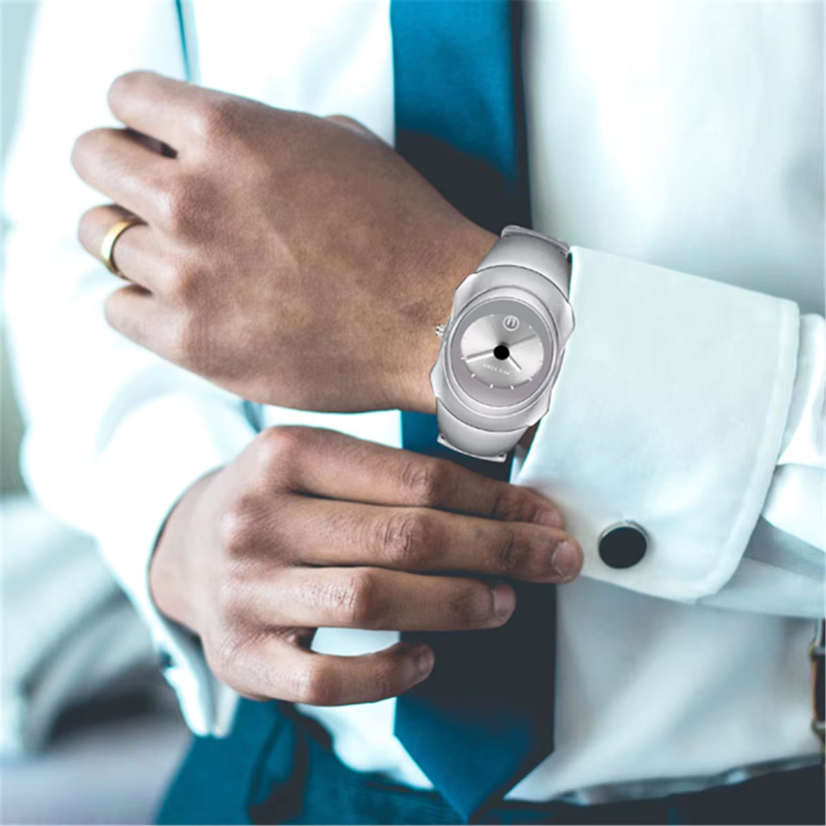 Men Fashion Watch Unique Time Bomb Dress Vintage Analog Quartz Wristwatch Luminous Hand Waterproof Auto Date Clock Relogio Gifts