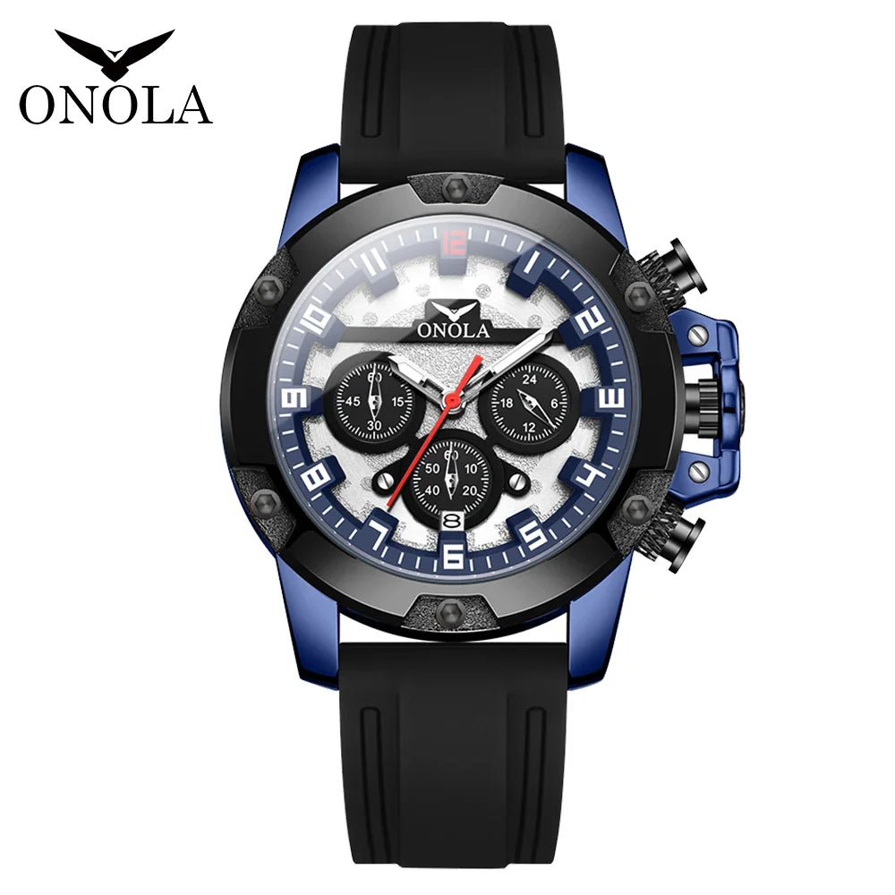 Fashion Men'S Watch Brand  Luxury Multifunctional Luminous Quartz Sports Watch Men'S Waterproof Relogio Masculino