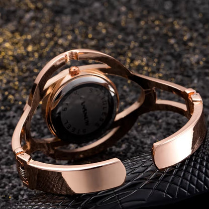 Femme Luxury Steel Women Bracelet Watch Montre Band Quartz Wristwatch Female Clock Relogio Feminino Hand Bangle Saati Gift Lady