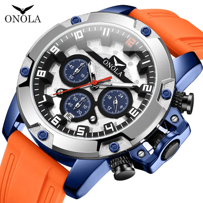 Fashion Men'S Watch Brand  Luxury Multifunctional Luminous Quartz Sports Watch Men'S Waterproof Relogio Masculino