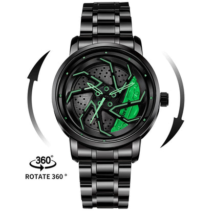 2025 New Sport Car Wheel Rim Hub Men Watches Custom Design Top Brand Luxury Rim Hub Watch Stainless Waterproof Relogio Masculino