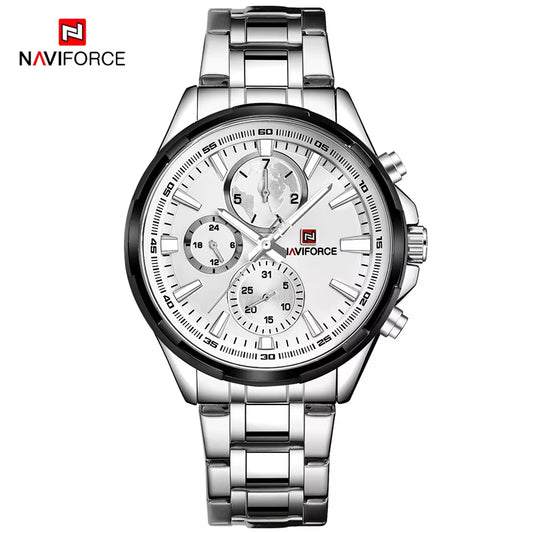 Classic Casual Business Male Watches Stainless Steel Waterproof Wristwatch Quartz Date Display Clock Relogio Masculino