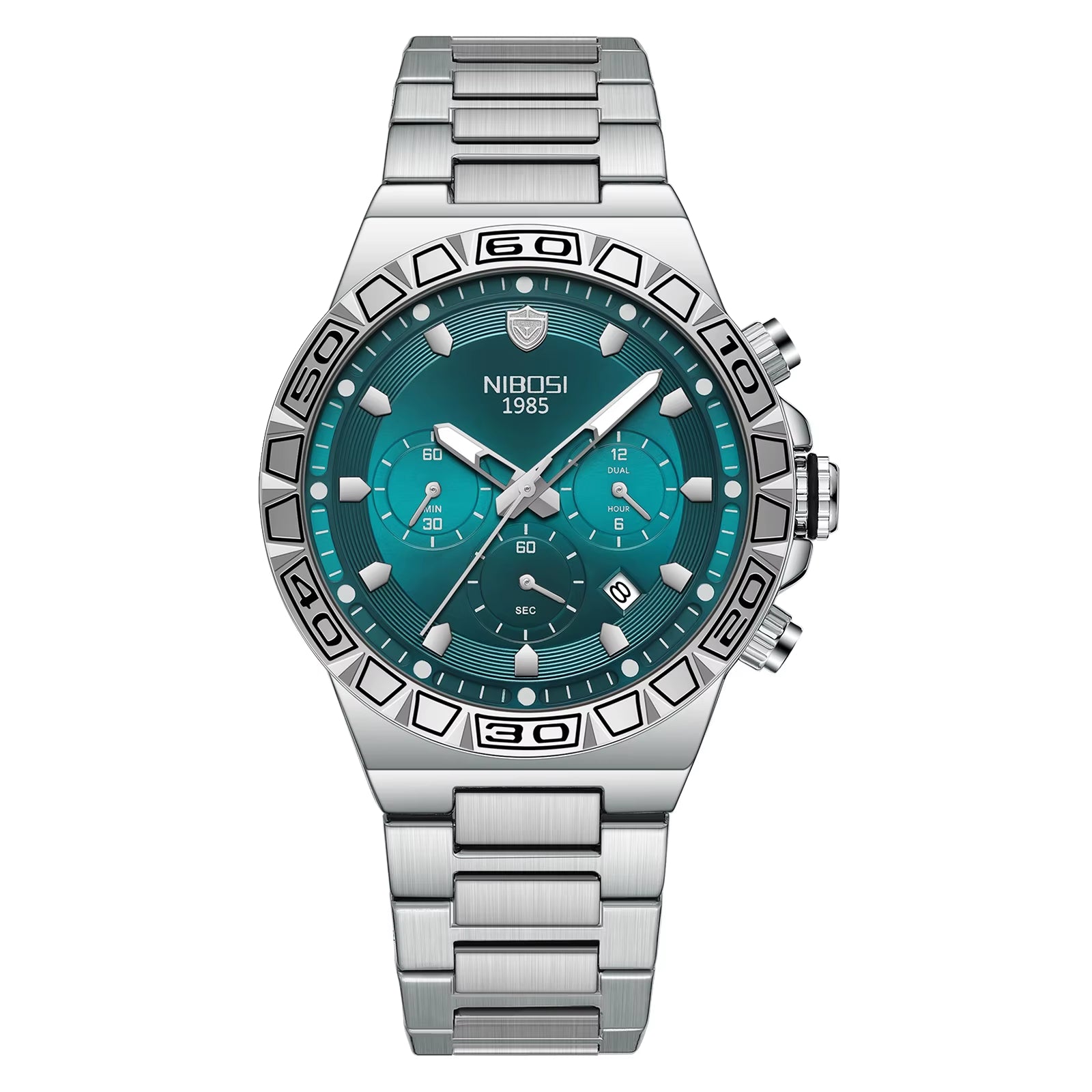 Top Brand NIBOSI Men'S Watches Luxury Sports Watch Waterproof Luminous Chronograph Watches for Men Auto Clock Relogio Masculino