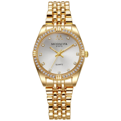 Women Watches Luxurious Quartz Sparkling Rhinestone Dial Dress Wristwatches for Ladies Relogio Feminino