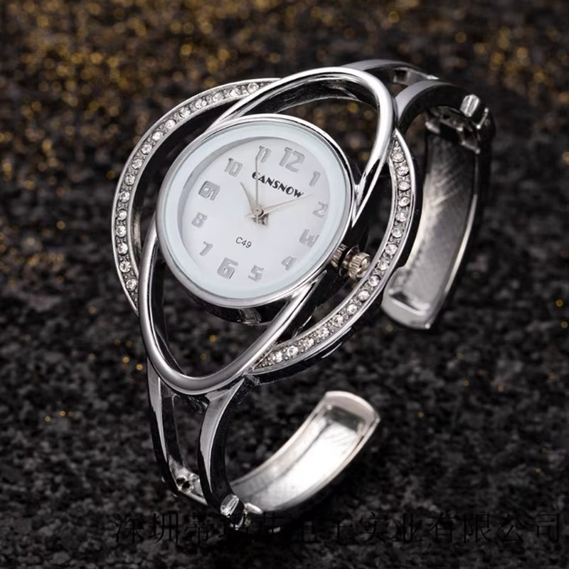 Femme Luxury Steel Women Bracelet Watch Montre Band Quartz Wristwatch Female Clock Relogio Feminino Hand Bangle Saati Gift Lady