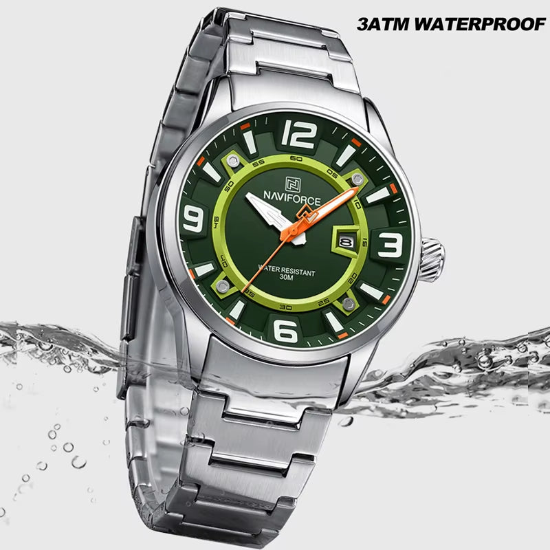 Brand Fashion Men Watch Waterproof Luxury Luminous Male Calendar Quartz Wristwatch Relogio Masculino 2024 New Arrival