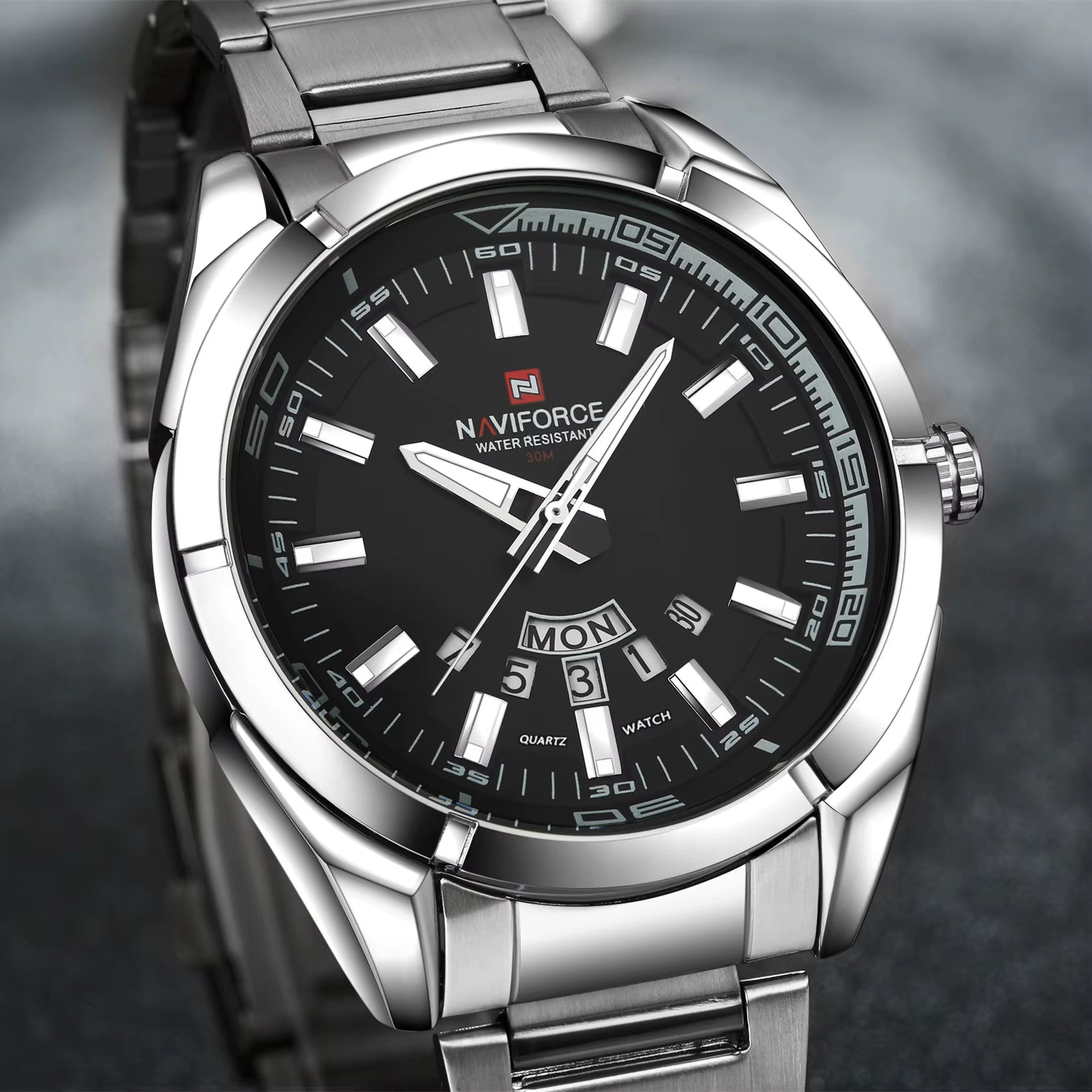 Brand Men Watches Business Quartz Watch Men'S Stainless Steel Band 30M Waterproof Date Wristwatches Relogio Masculino
