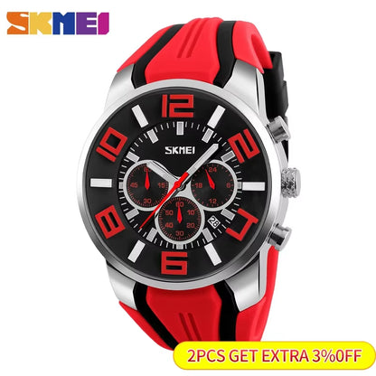 9128 Waterproof Sport Watch Relogio Masculino Quartz Watches Men Fashion Casual Wristwatches