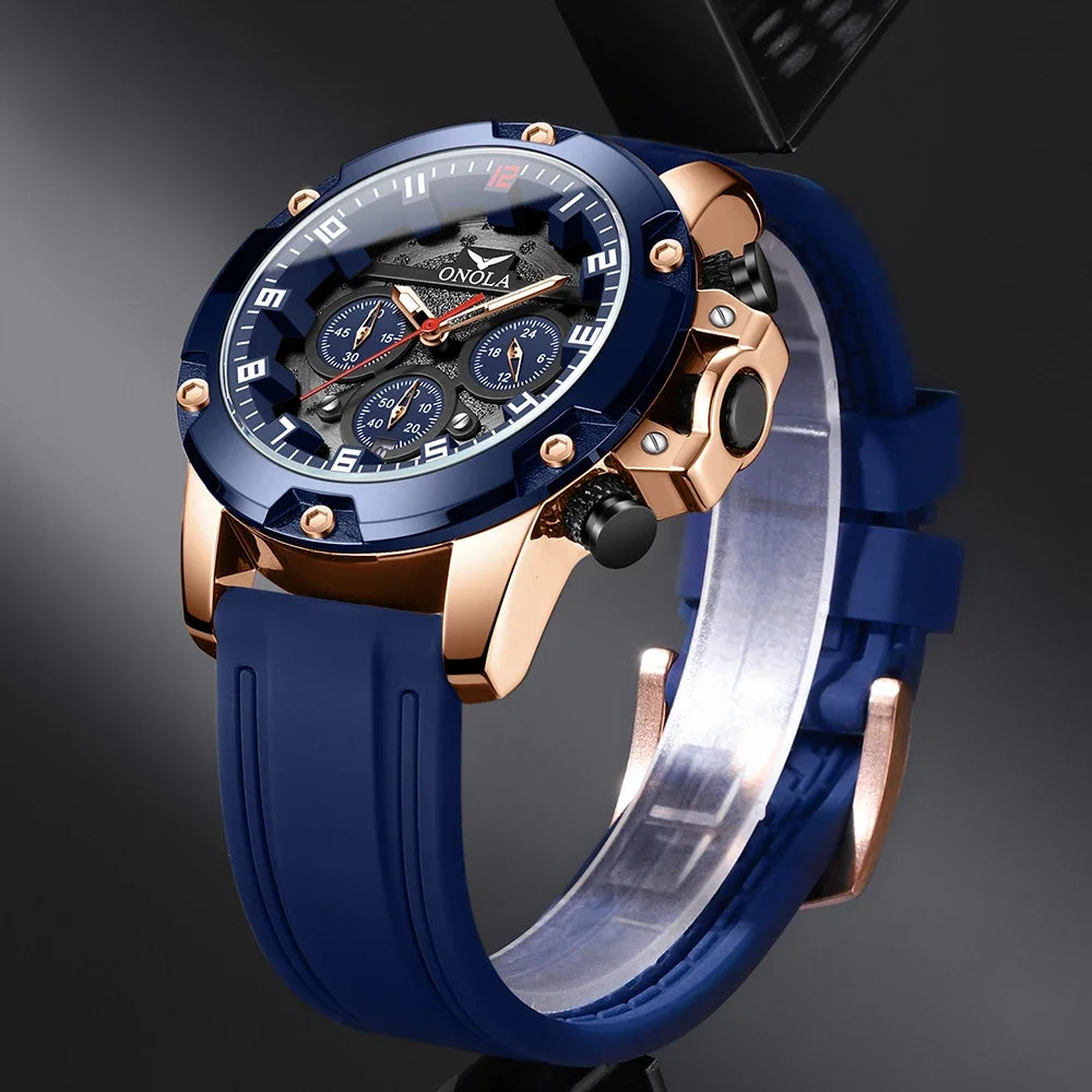 Fashion Men'S Watch Brand  Luxury Multifunctional Luminous Quartz Sports Watch Men'S Waterproof Relogio Masculino