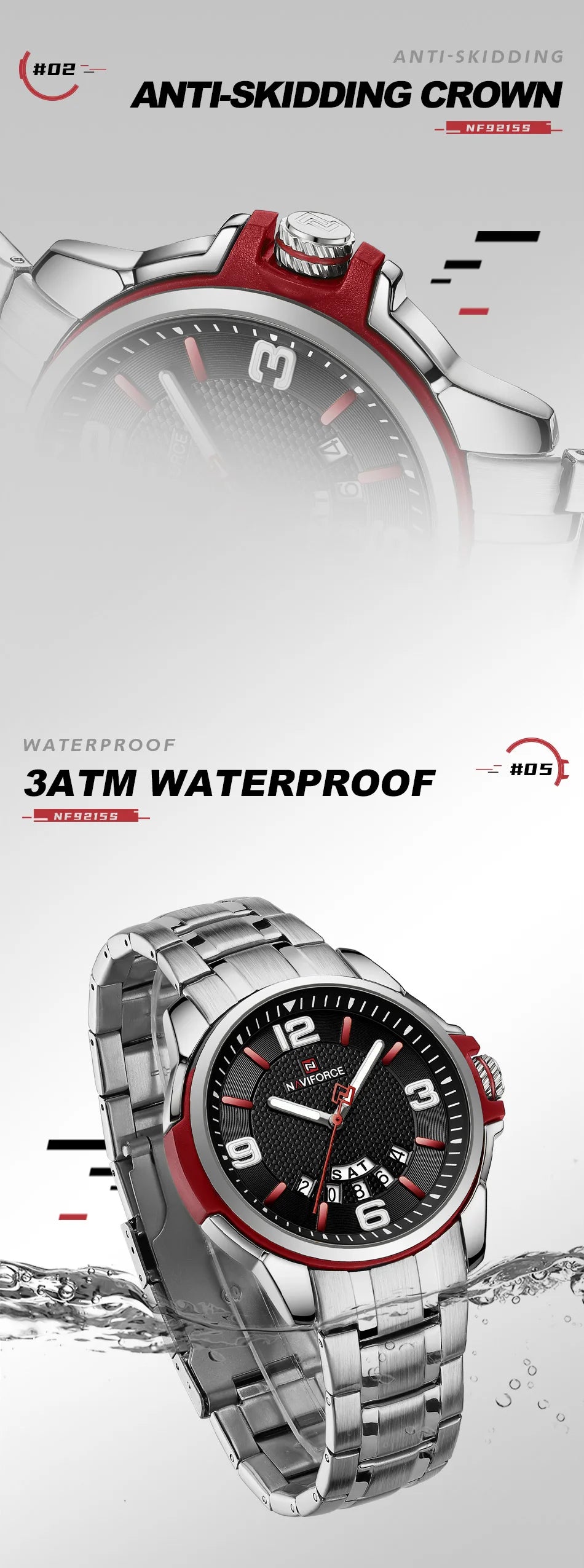 Brand Casual Men'S Quartz Watch Stainless Steel Belt Business Wristwatches Waterproof Luminous Clock Relogio