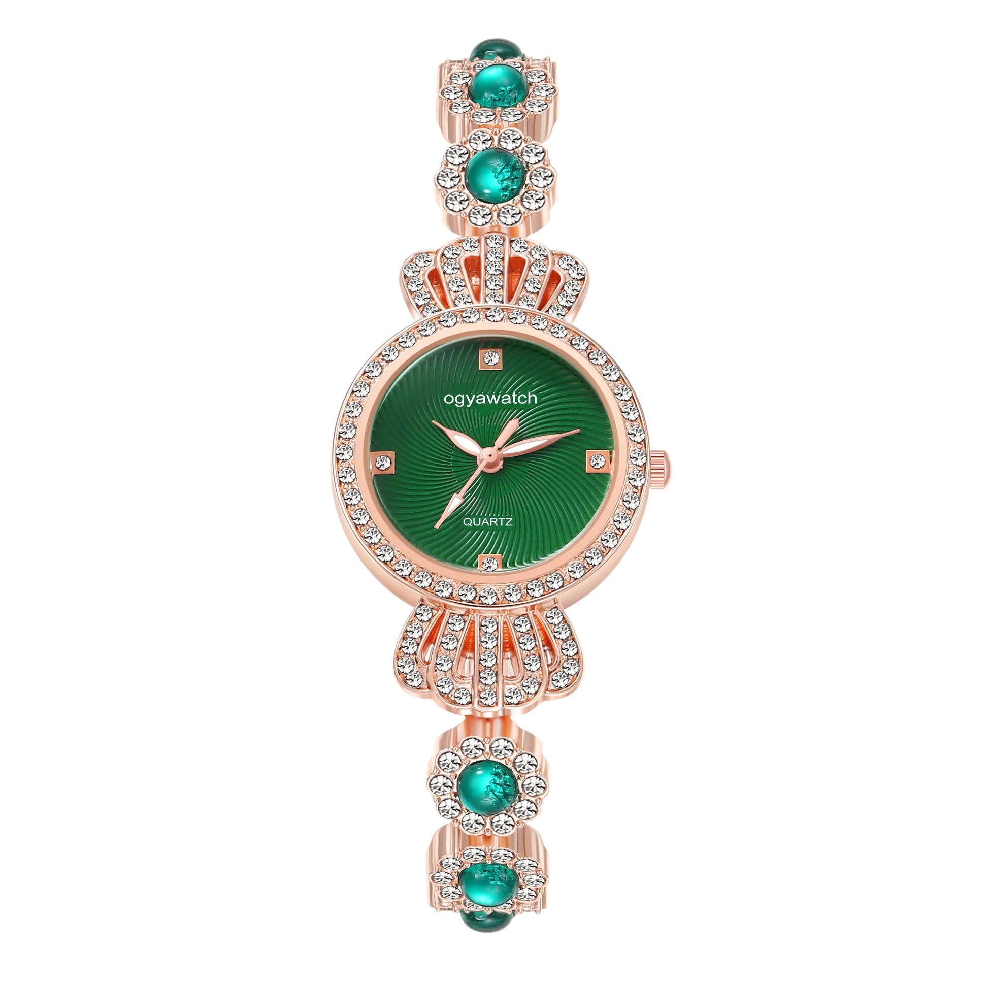 Elegant Women Luxury Rhinestone Crown Ladies Quartz Watch Exquisite Fashion Analog Bracelet Wrist Watch Clock Relogio Feminino