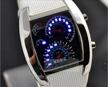 Fashion Men'S Watch Unique LED Digital Watch Men Watch Electronic Sport Watches Rubber Band Clock Montre Homme Erkek Kol Saati
