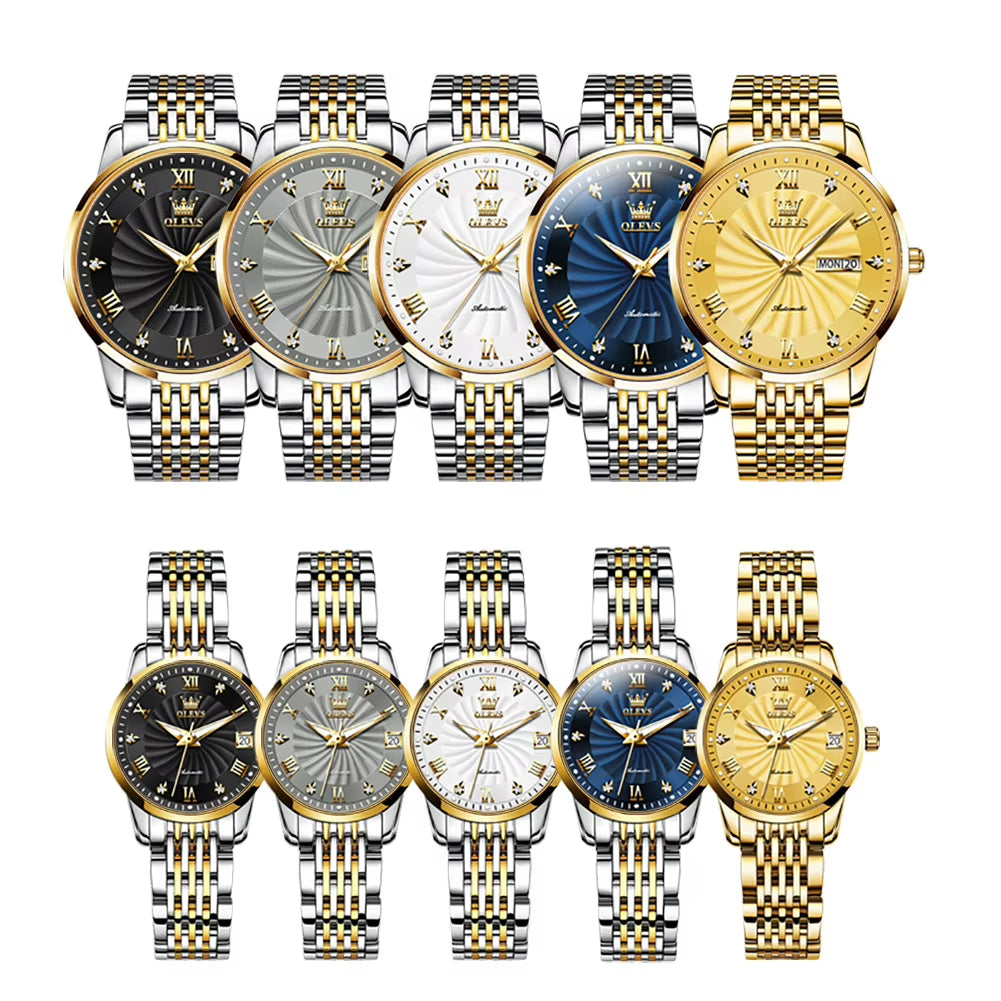 Men Mechanical Watch Top Brand Luxury Automatic Watch Sport Stainless Steel Waterproof Watch Men Relogio Masculino