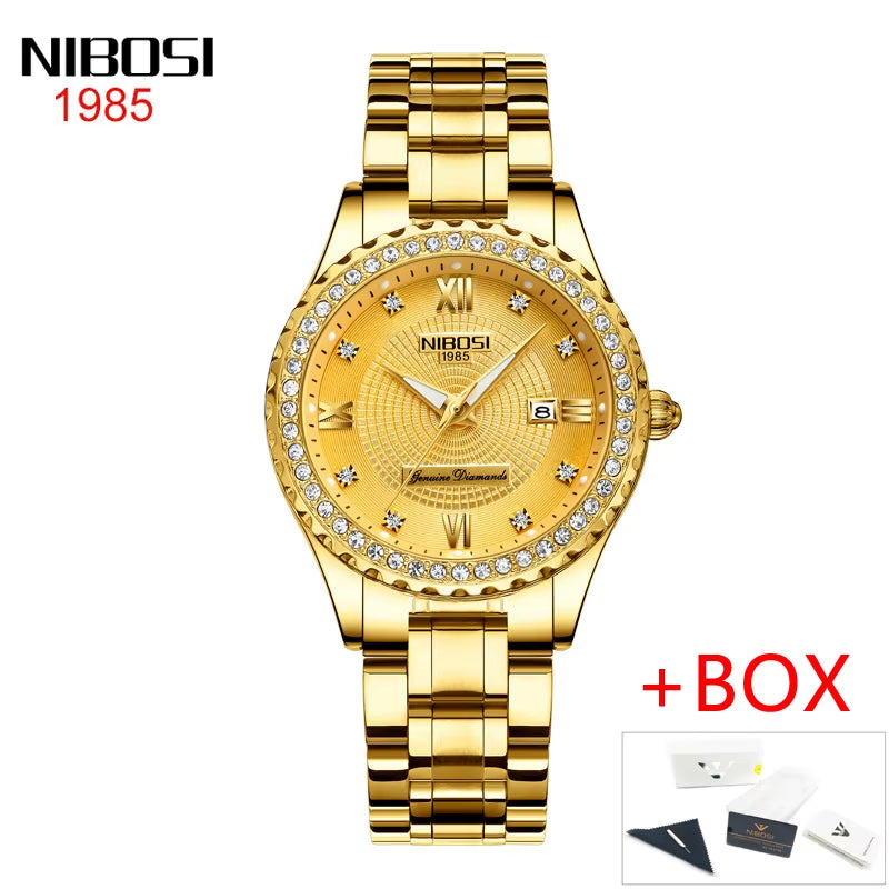 Women Watches Top Brand Luxury Gold Ladies Watch Stainless Steel Band Classic Bracelet Female Clock Relogio Feminino