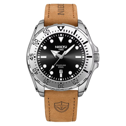 Top Brand NIBOSI Men'S Watches Luxury Sports Watch Waterproof Luminous Chronograph Watches for Men Auto Clock Relogio Masculino