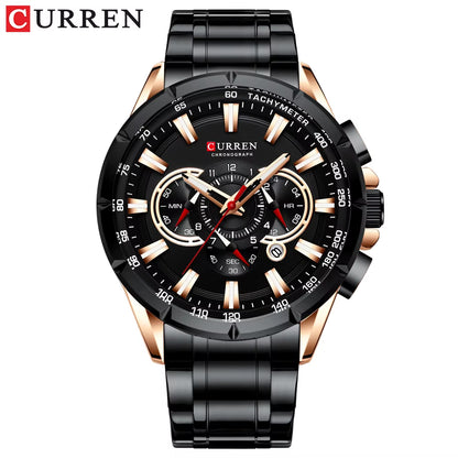 8363 Men Watch Business Casual Fashion Wristwatch 6-Hand Chronograph Quartz Luxury Relogio Masculino