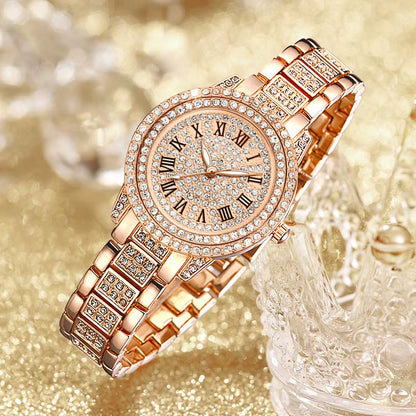 Women'S Luxury Crystal Exquisite Wristwatch Quartz Relogio Feminino Casual Ladies Watches Clock Montre Femme Mujer Female Saati
