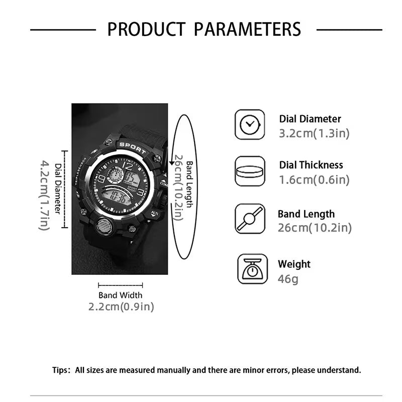 New Men Digital Watches Luminous Fashion Sport Watches for Man Calendar Date Clock Relogio Masculino