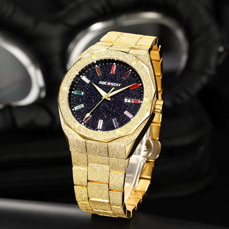 Luxury Business Men Watches Quartz Wristwatches Auto Date Male Clock with Luminous Hands Relogio Masculino