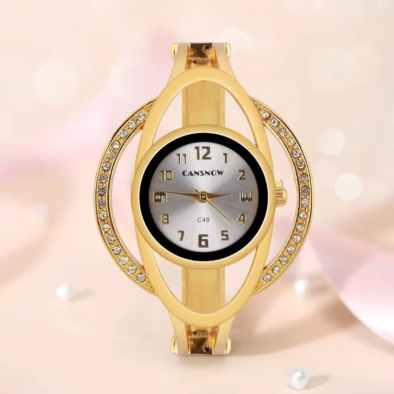 Femme Luxury Steel Women Bracelet Watch Montre Band Quartz Wristwatch Female Clock Relogio Feminino Hand Bangle Saati Gift Lady