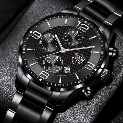 Reloj Hombre Luxury Business Men Watchs Quartz Wristwatch Male Leather Calendar Luminous Clock Relogio Masculino