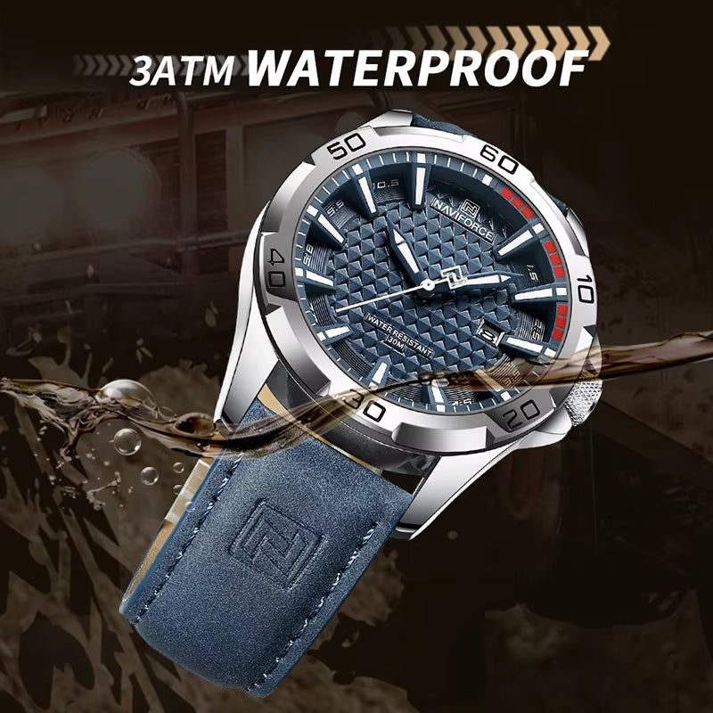 Brand Men Fashion Quartz Watches Male Leather Strap Sport Waterproof Wristwatches Calendarclock Relogio Masculino