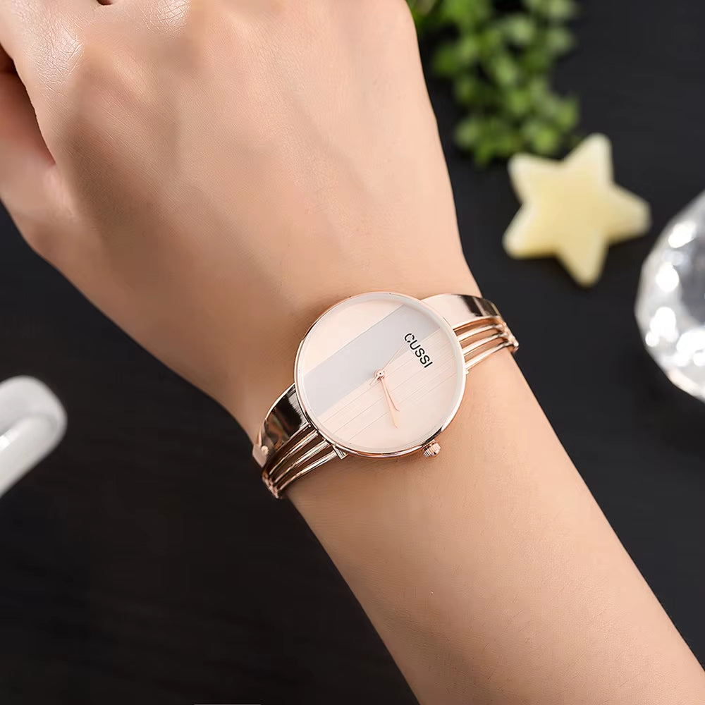 Rose Gold Women Watch 2019 Top Brand Luxury Bracelet Ladies Wrist Watch Simple Women'S Watches Female Clock Relogio Feminino